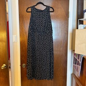 Black Dress with White polka dots